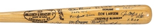 Perfect Game Multi-Signed Bat with 11 Signatures including Koufax, Hunter and Larsen 